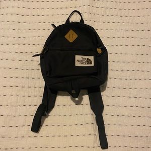 The North Face mini black backpack